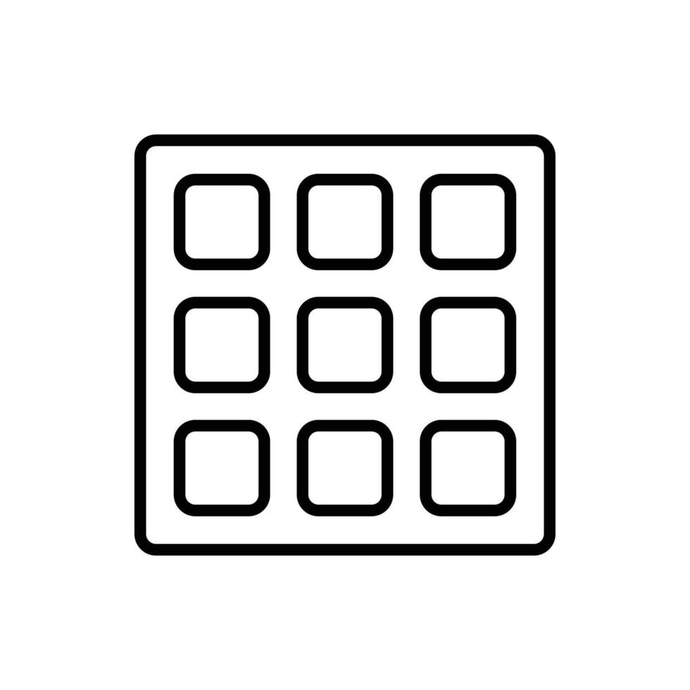 Simple Grid Design with Nine Equal Sections for Layout and Organization vector