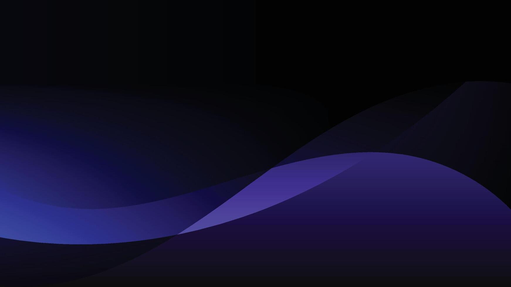 Smooth flowing purple abstract background with soft gradient blend. Modern and elegant design ideal for digital visuals, presentations, or creative compositions. vector