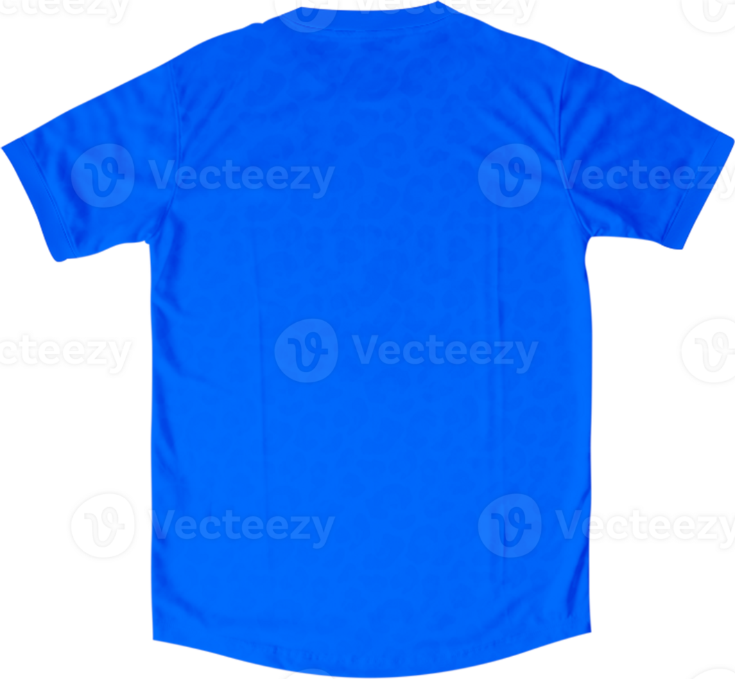 blue t shirt on transparent background png