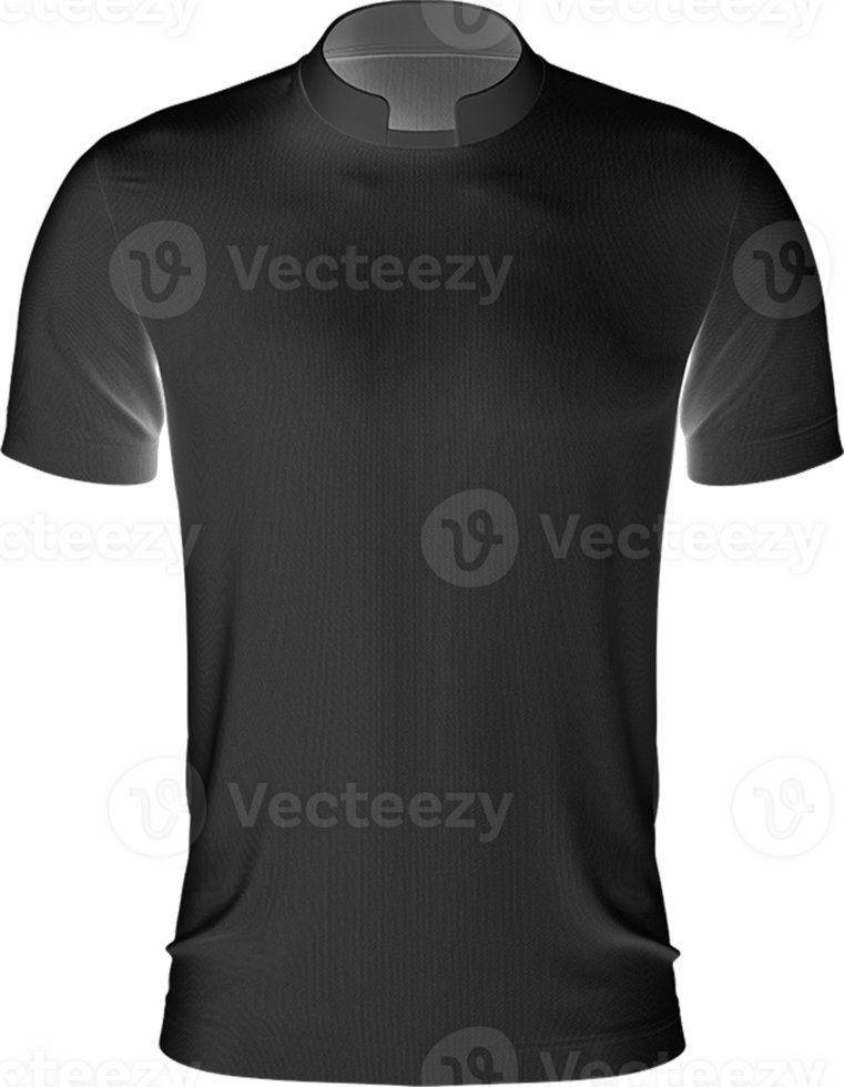 a black t shirt on a png
