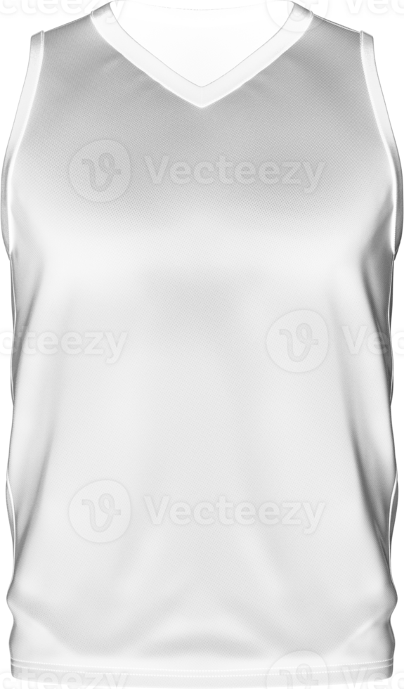 a white basketball jersey on a transparent background png