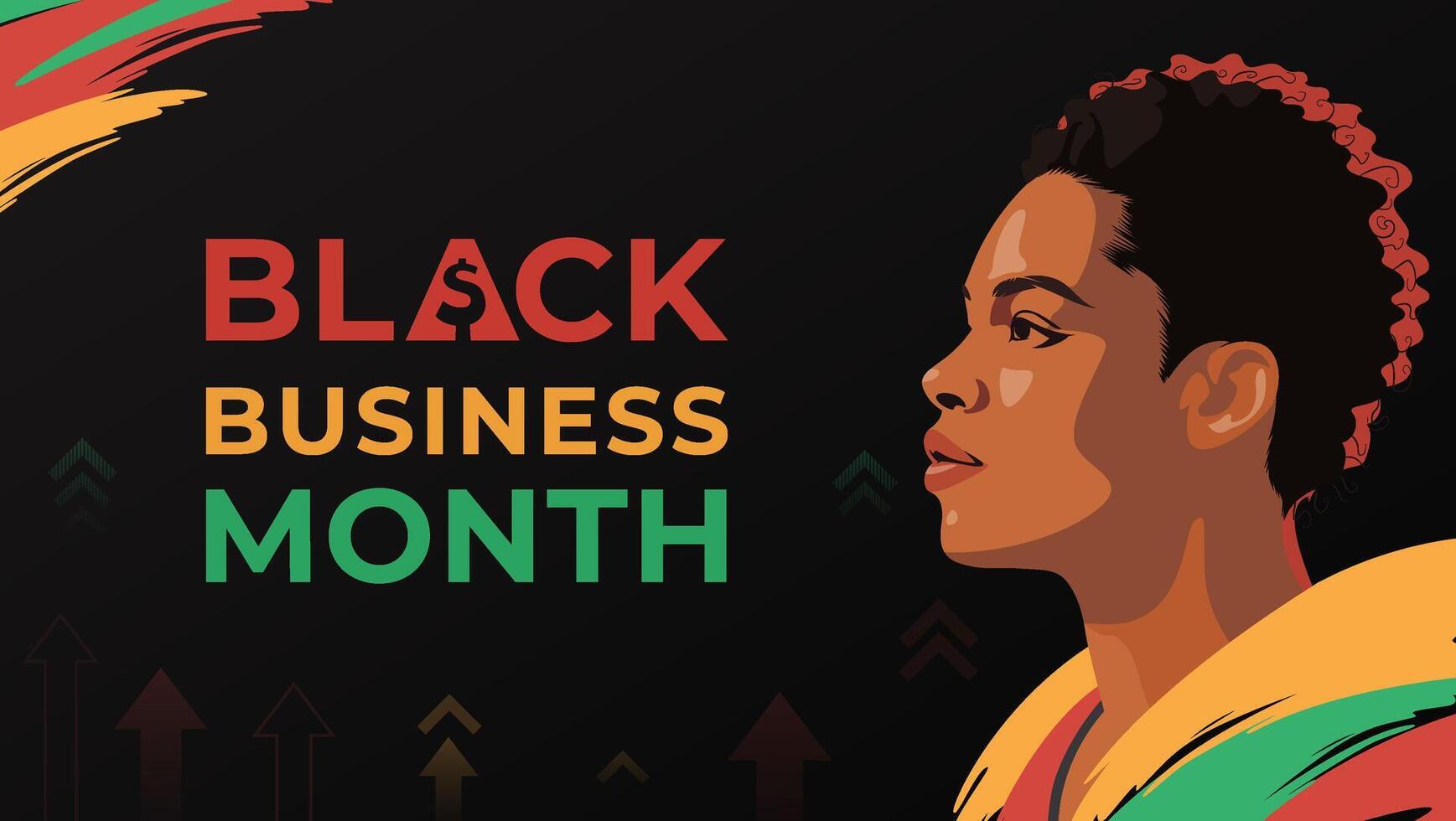 Celebrating Black Business Month With Inspirational Representation and Vibrant Designs vector