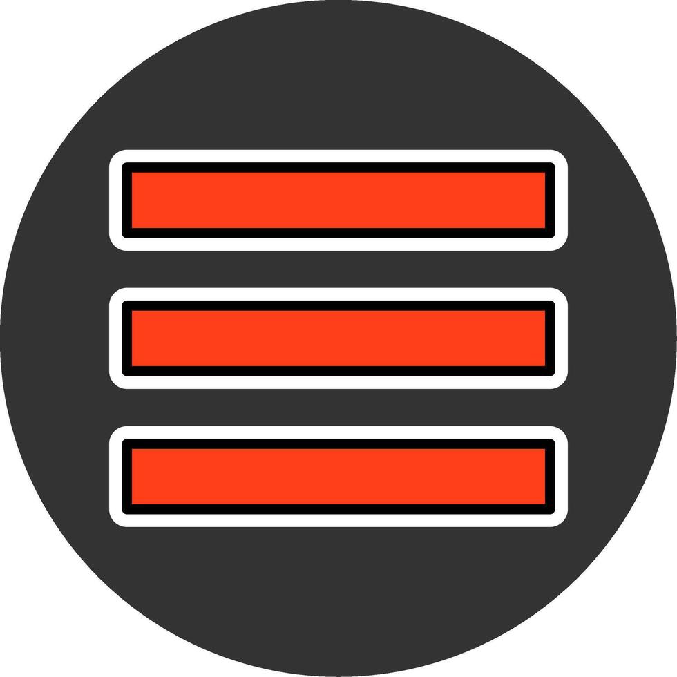 Three Bar Menu Grey Circle Icon Design vector