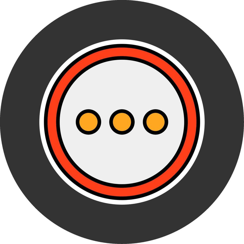 More Grey Circle Icon vector