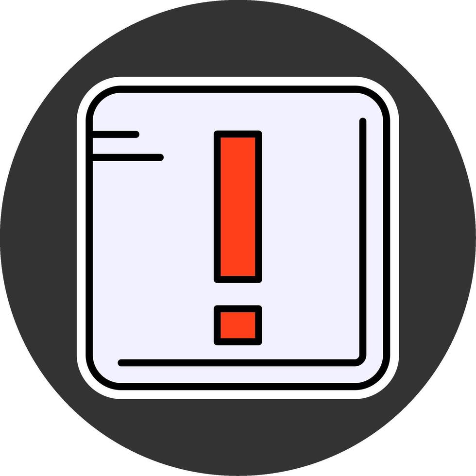 Exclamation mark Filled Grey Circle Icon Design vector