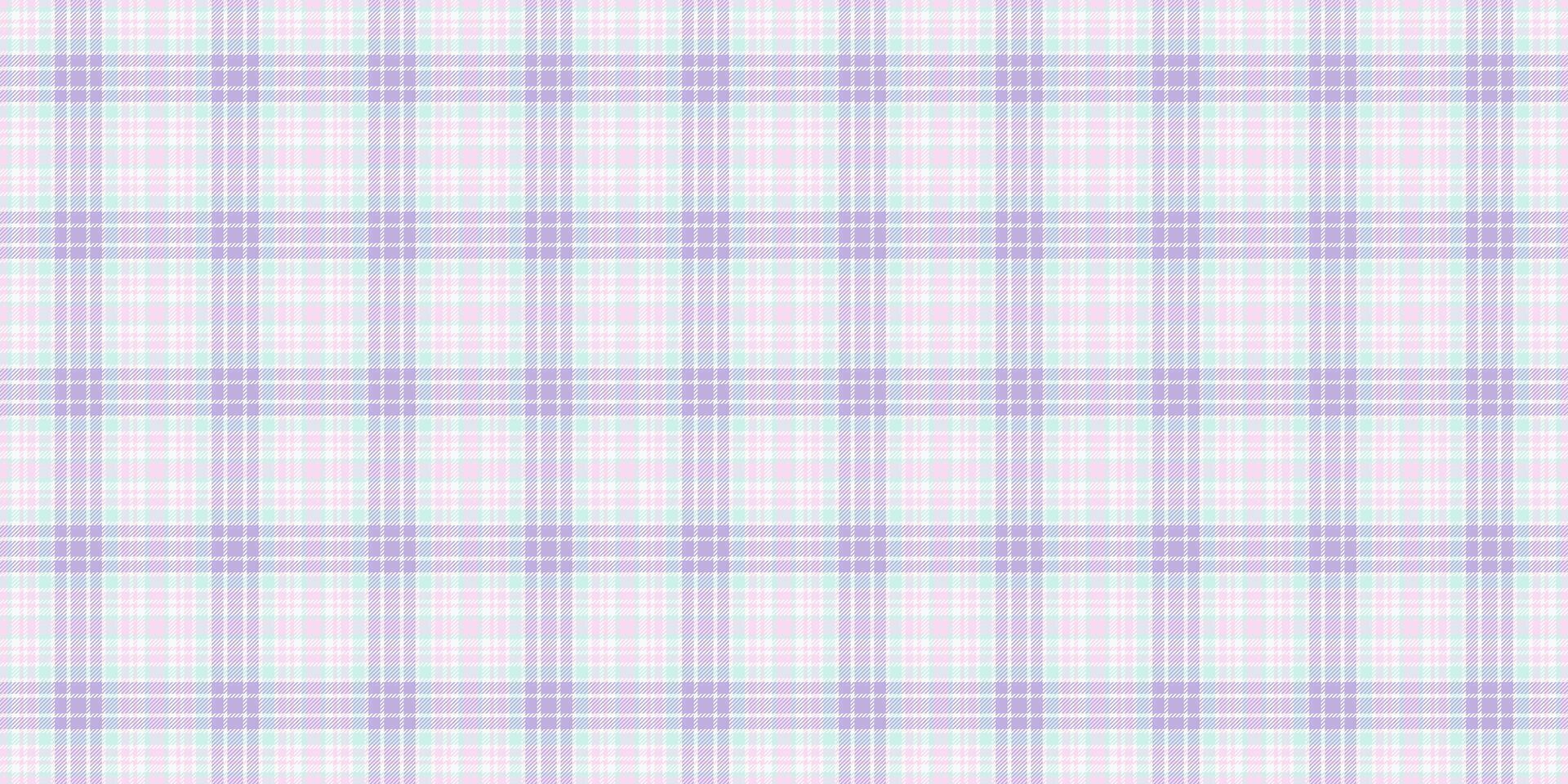 1940s seamless pattern texture, fold plaid background textile. Sketch fabric tartan check in light and white colors. vector