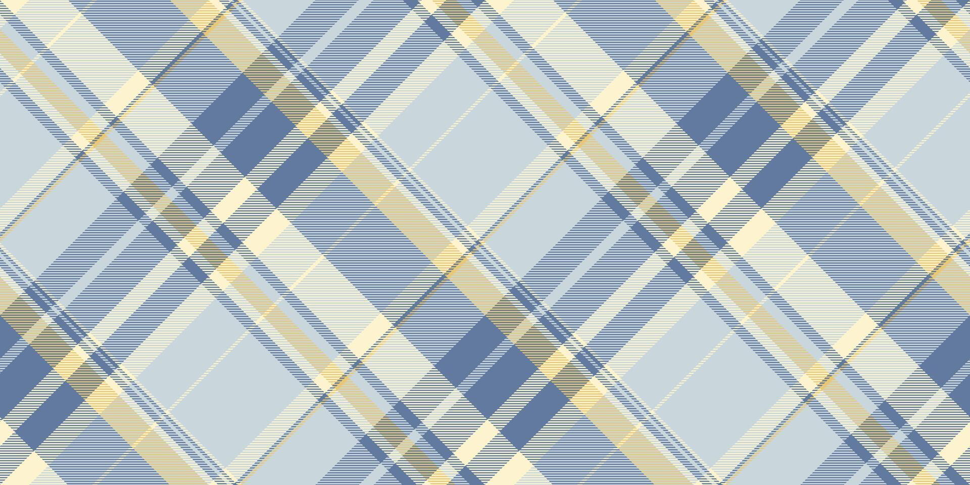 Front fabric background , decor seamless tartan texture. Ornate pattern plaid check textile in light and blue colors. vector