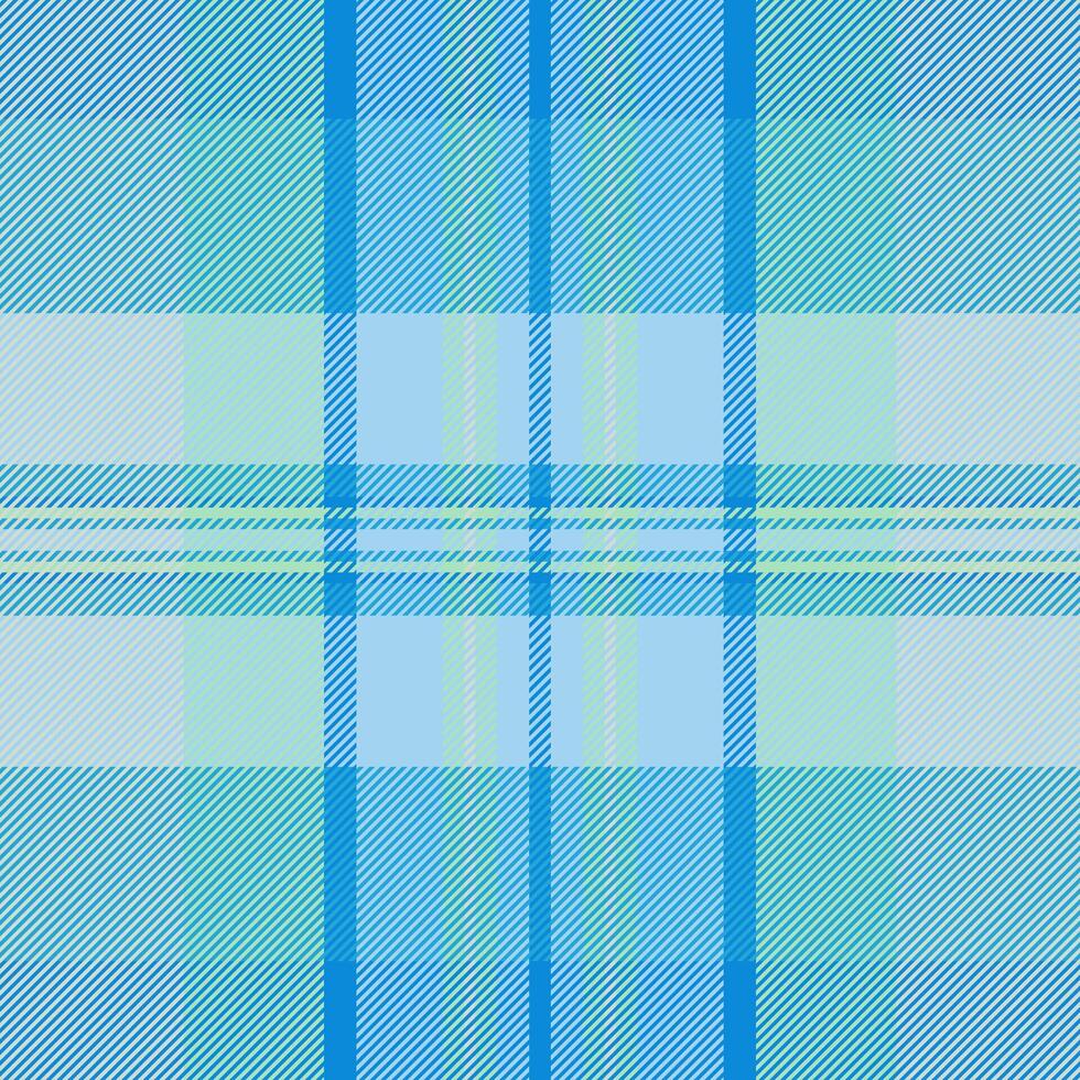 Serene blue and teal plaid pattern. Ideal for textile design, fashion, websites, and branding. Evokes feelings of calmness and freshness. Subtle texture adds visual interest. vector