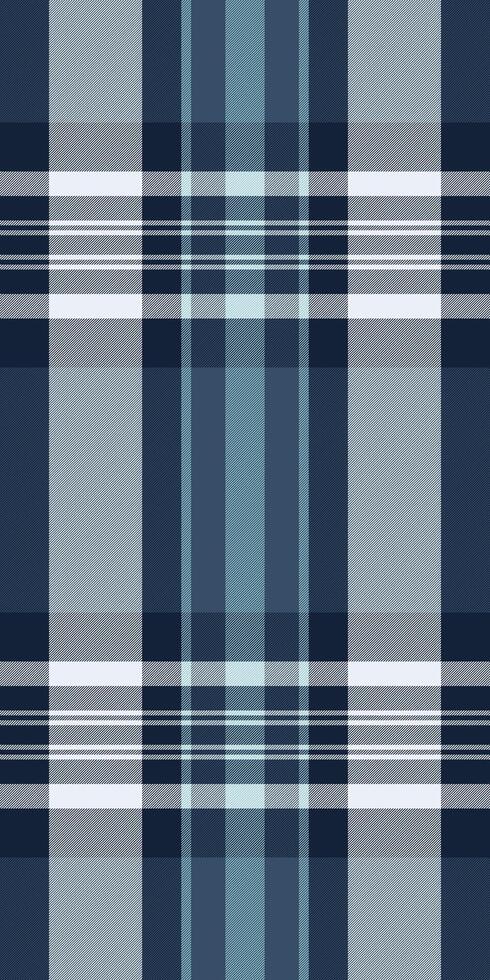Elegant blue and grey plaid pattern. Perfect for textile design, website backgrounds, or apparel. Subtle yet stylish, this repeating texture evokes feelings of sophistication and calm. vector