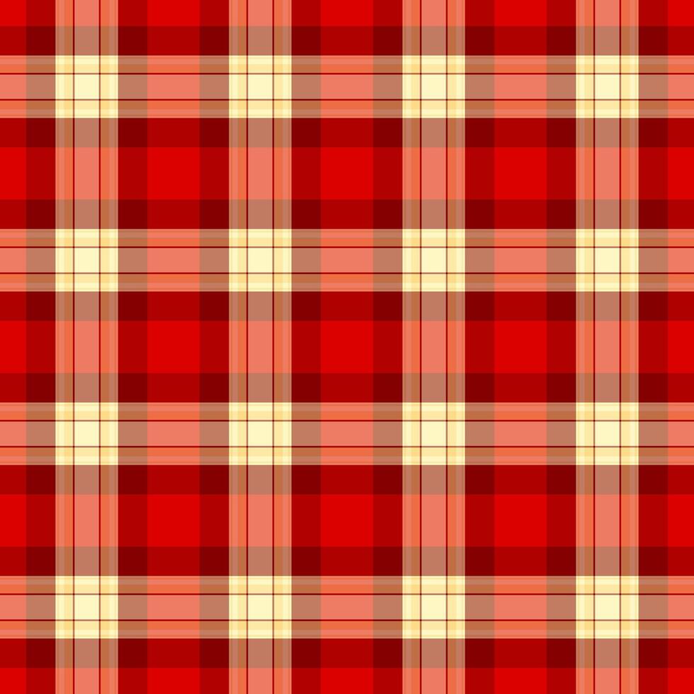 Trousers textile pattern plaid, stripe background fabric . Expensive texture check tartan seamless in red and orange colors. vector