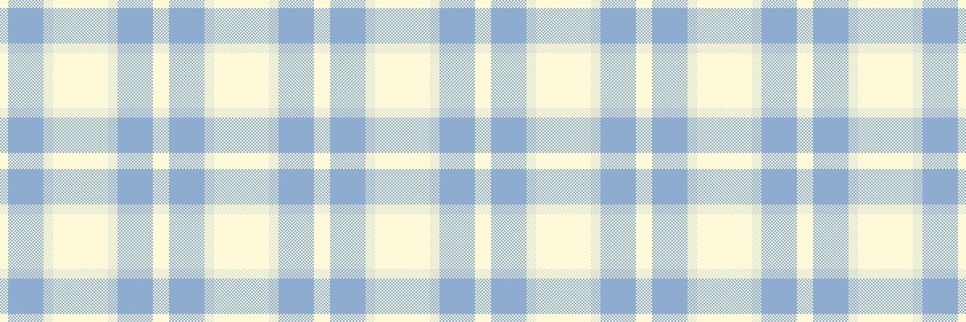 Subtle pastel blue and cream plaid pattern. Perfect for backgrounds, textiles, or packaging design. Evokes a sense of calm and tranquility. Ideal for projects needing a soft, elegant texture. vector