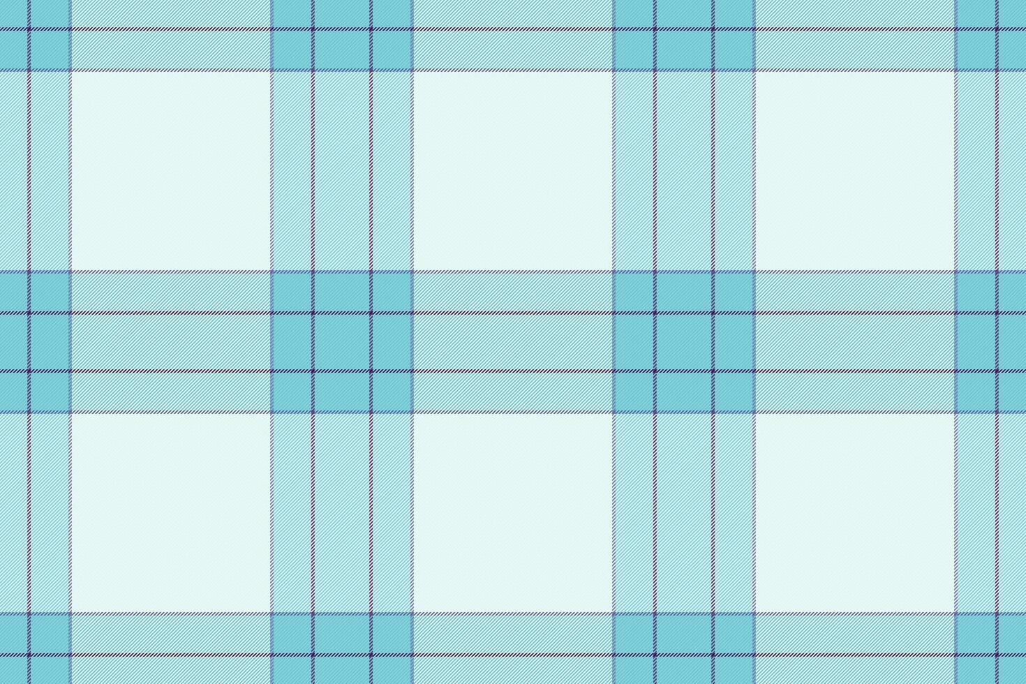 Serene aqua and sky blue plaid pattern. Perfect for backgrounds, textiles, or website designs. Subtle gradient adds depth. Clean, modern aesthetic evokes calmness and tranquility. vector