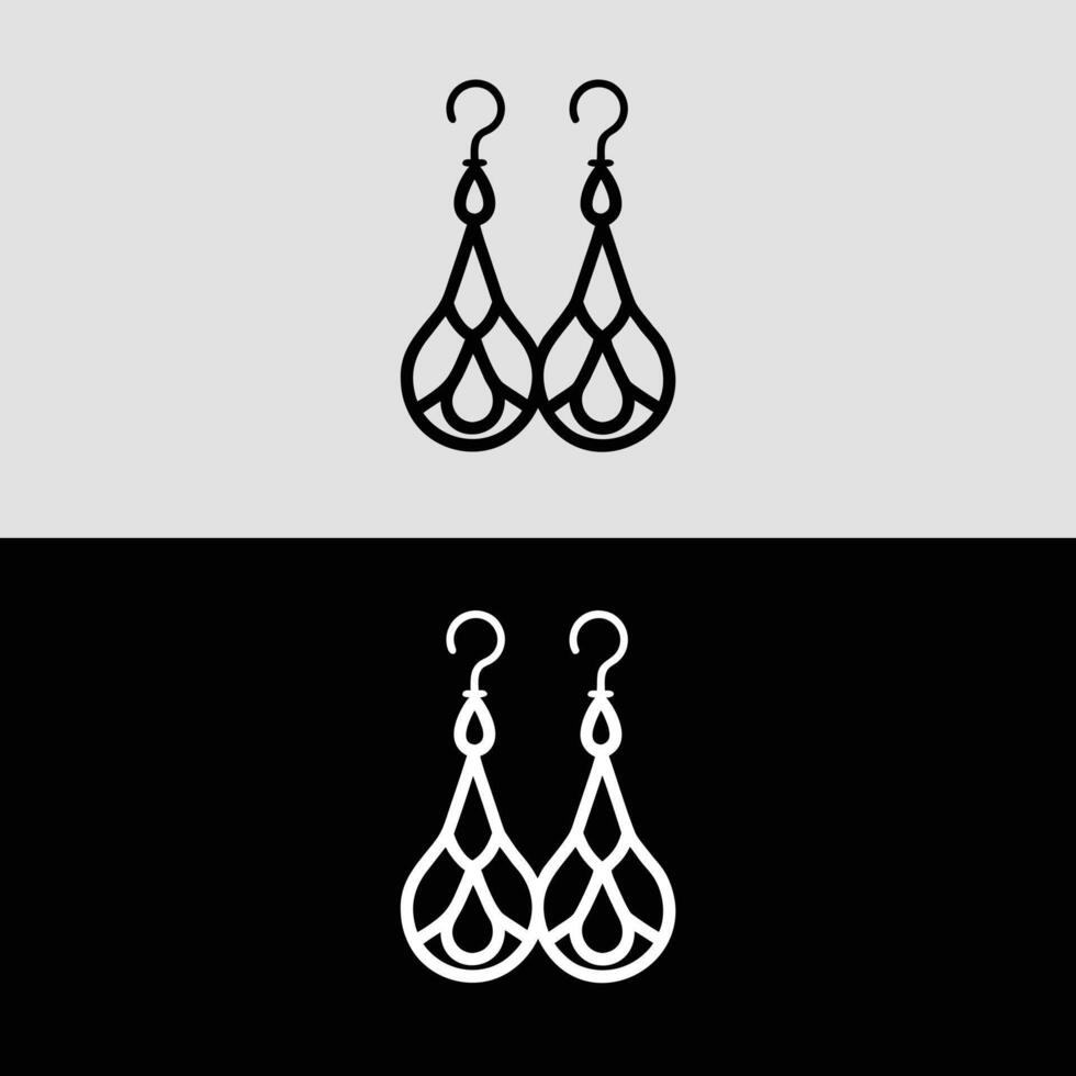 Earrings jewelry fashion drop earrings dangle earrings statement earrings trendy earrings design vector
