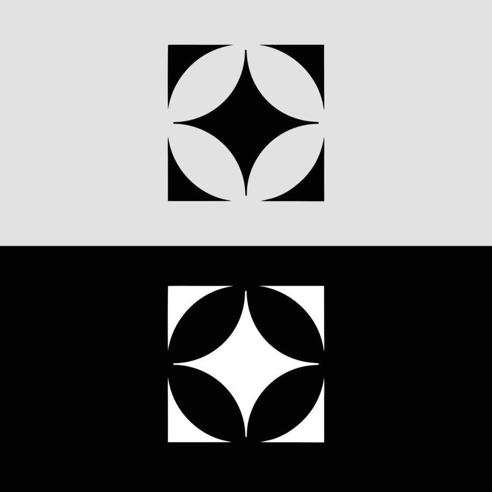 Abstract geometric pattern design black and white modern background art illustration graphic design vector