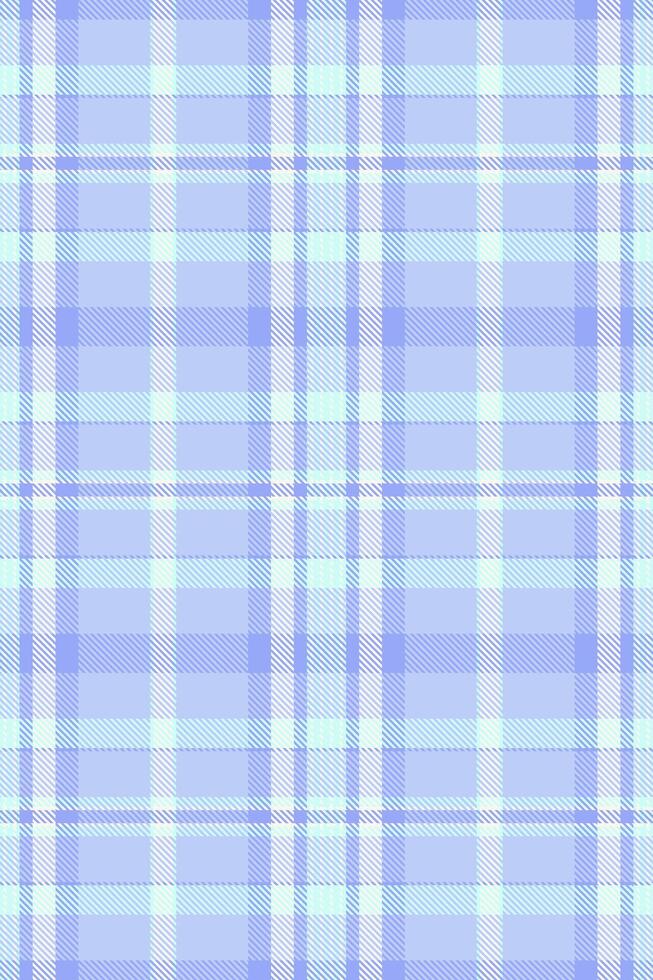 Serene pastel plaid pattern in soft blue and white hues. Ideal for backgrounds, textiles, or fashion design. Subtle texture creates a calming and sophisticated aesthetic. vector