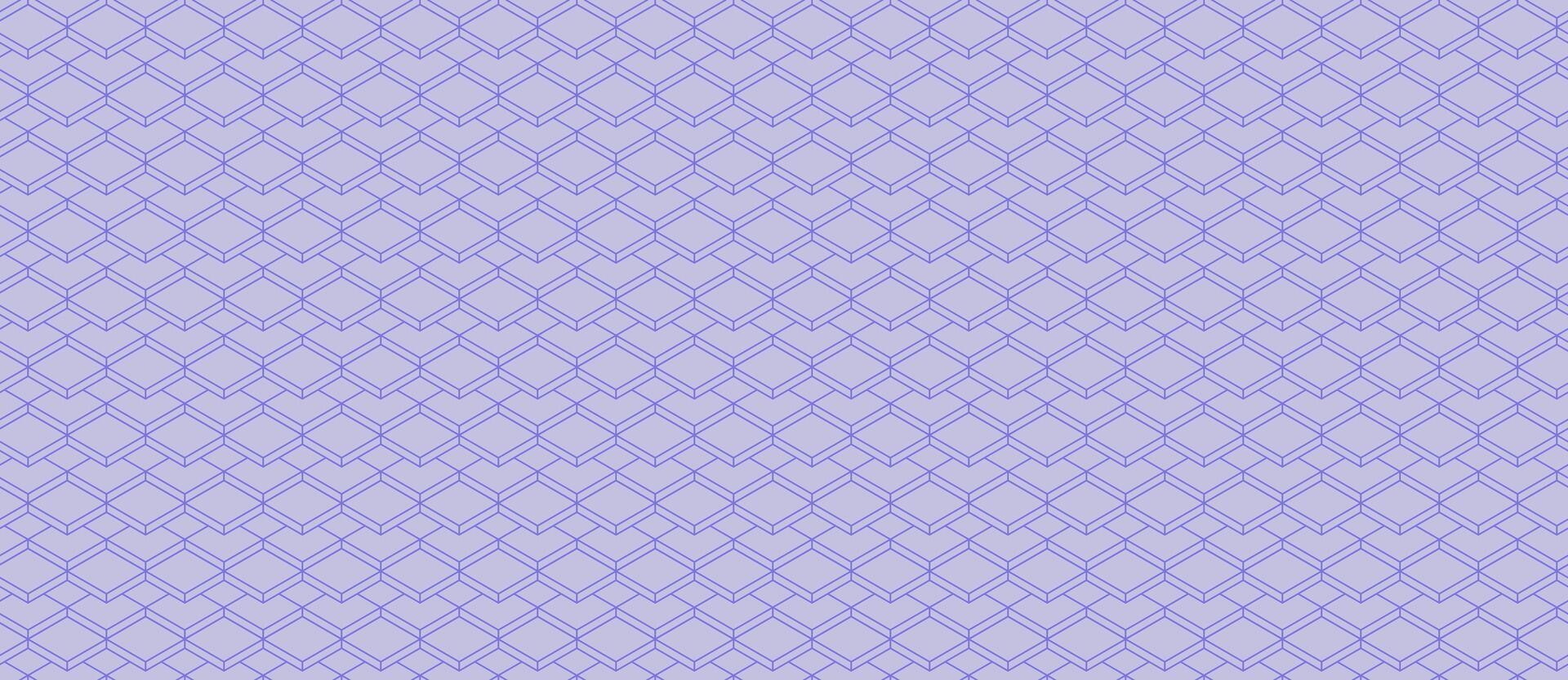 Subtle lavender geometric pattern. Elegant, repeating design of interconnected diamonds lines. Ideal for website backgrounds, textile prints, or stationery. Evokes sophistication order. vector