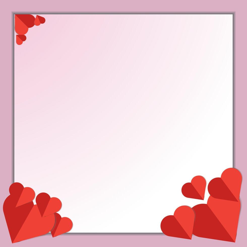 Abstract Heart Design with Pink Gradient Design with Graphics Elements and color. vector