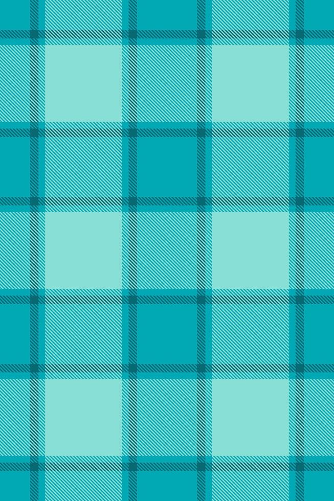 Teal pattern texture, fade seamless plaid tartan. Ribbon textile fabric background check in cyan and teal colors. vector