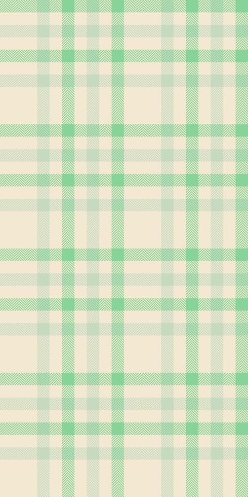 Exotic background texture check, picnic blanket pattern seamless textile. Real tartan plaid fabric in light and green colors. vector
