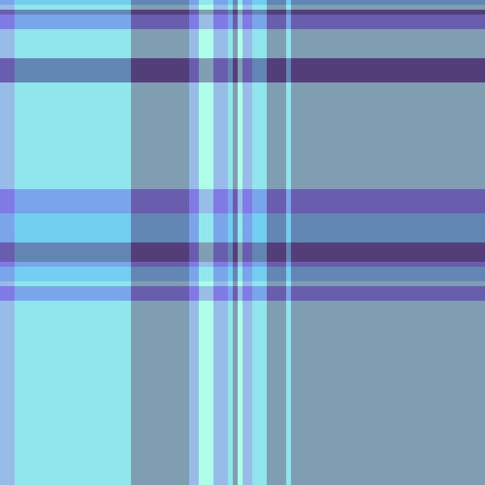 Cosy textile plaid background, cutout seamless tartan pattern. Shirt check texture fabric in blue and indigo colors. vector