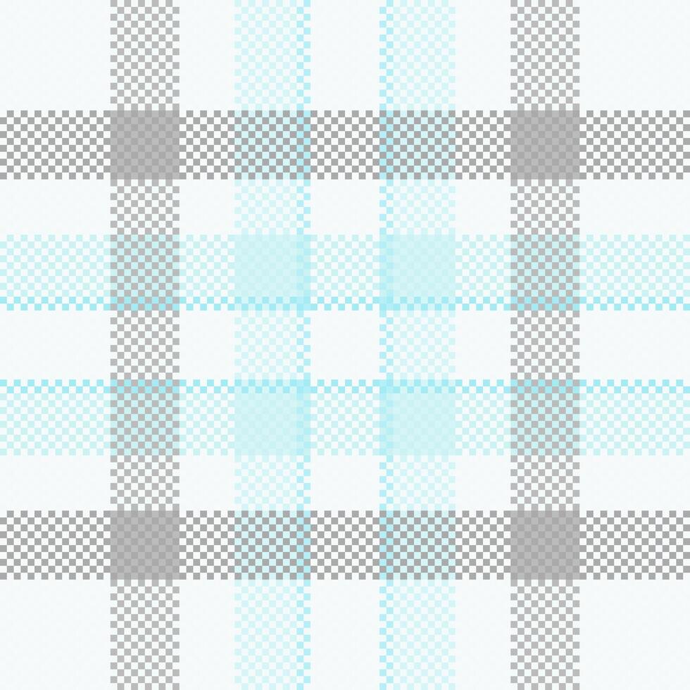 Subtle pastel plaid pattern in soft blue and gray on white. Perfect for backgrounds, textiles, or stationery designs. Clean, modern aesthetic evokes feelings of calmness and serenity. vector
