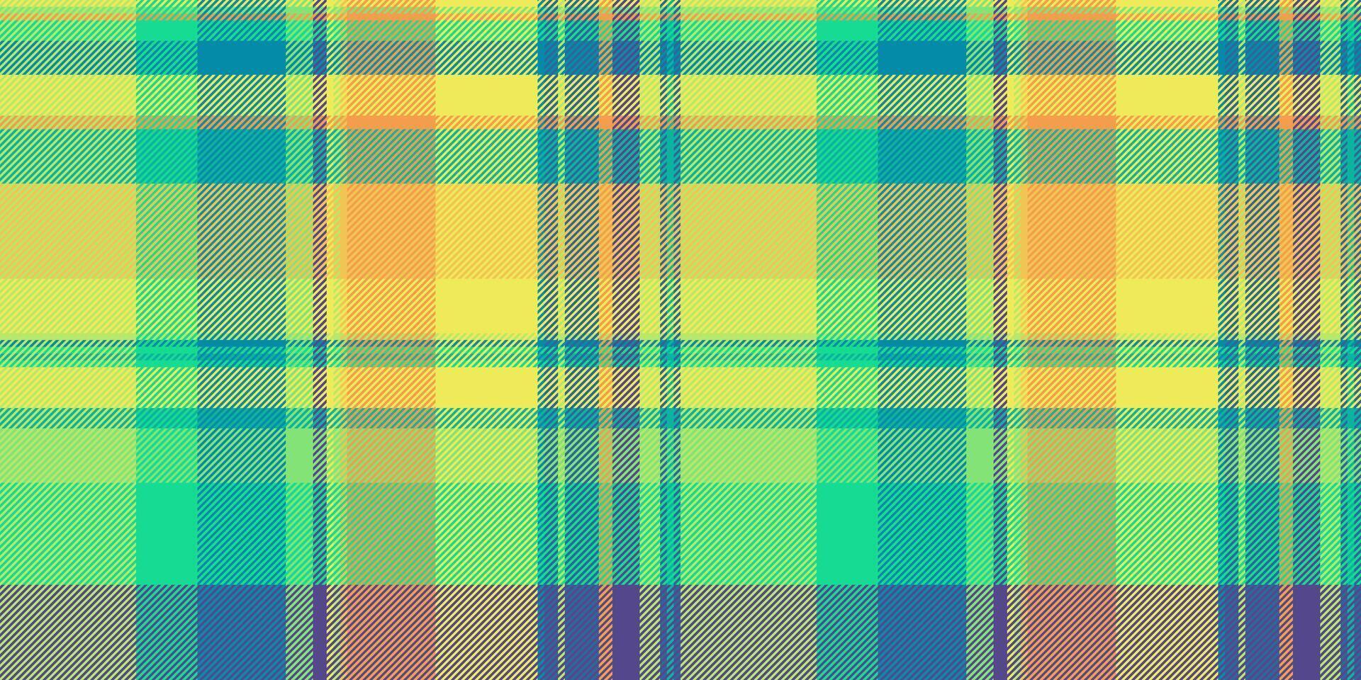 Commercial plaid background, installing check seamless texture. Purity tartan textile pattern fabric in green and yellow colors. vector