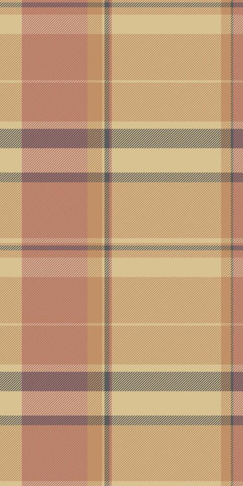 Subtle autumnal plaid pattern in muted earth tones. Perfect for fallthemed designs, textile projects, or creating a rustic, cozy aesthetic. vector