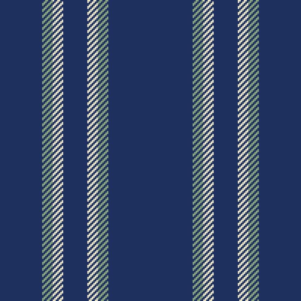 Irnament pattern fabric textile, clothes background vertical. Cight lines texture seamless stripe in blue and light colors. vector