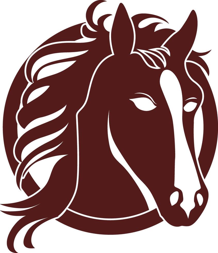 Strong horse logo for corporation. vector