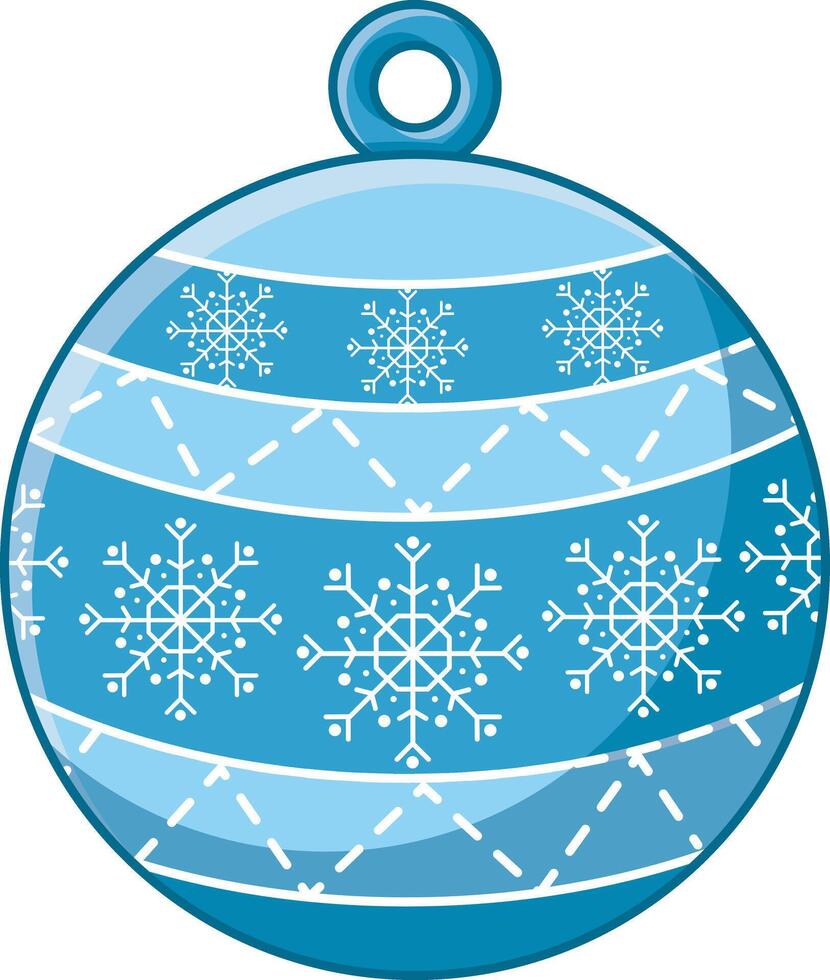 Ball decoration for christmas. Illustration of winter clip art icon for christmas decoration. vector