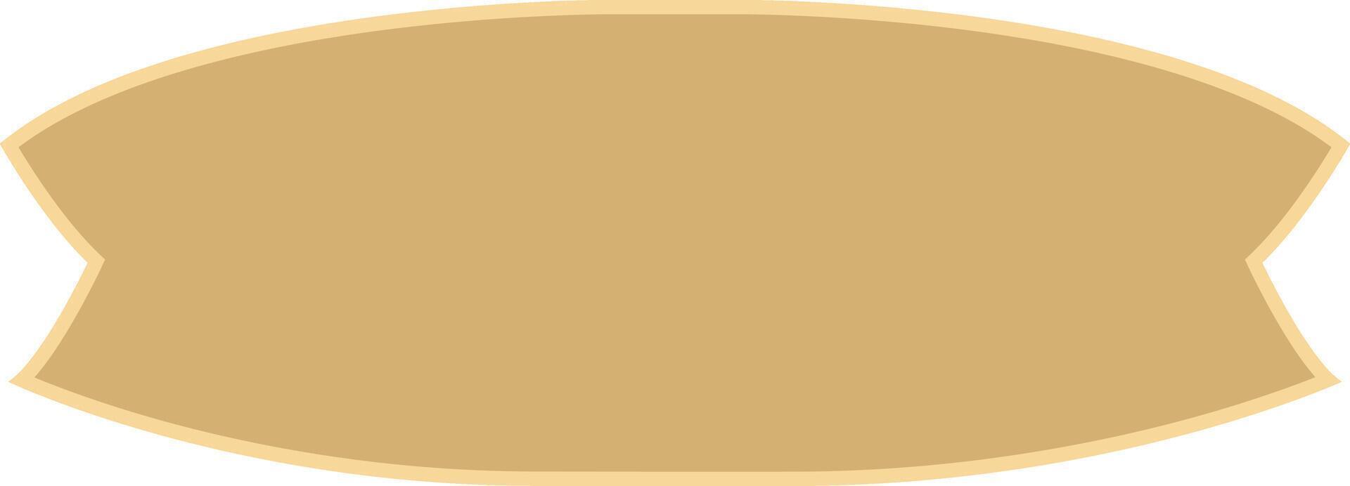 Blank title ribbon art. vector