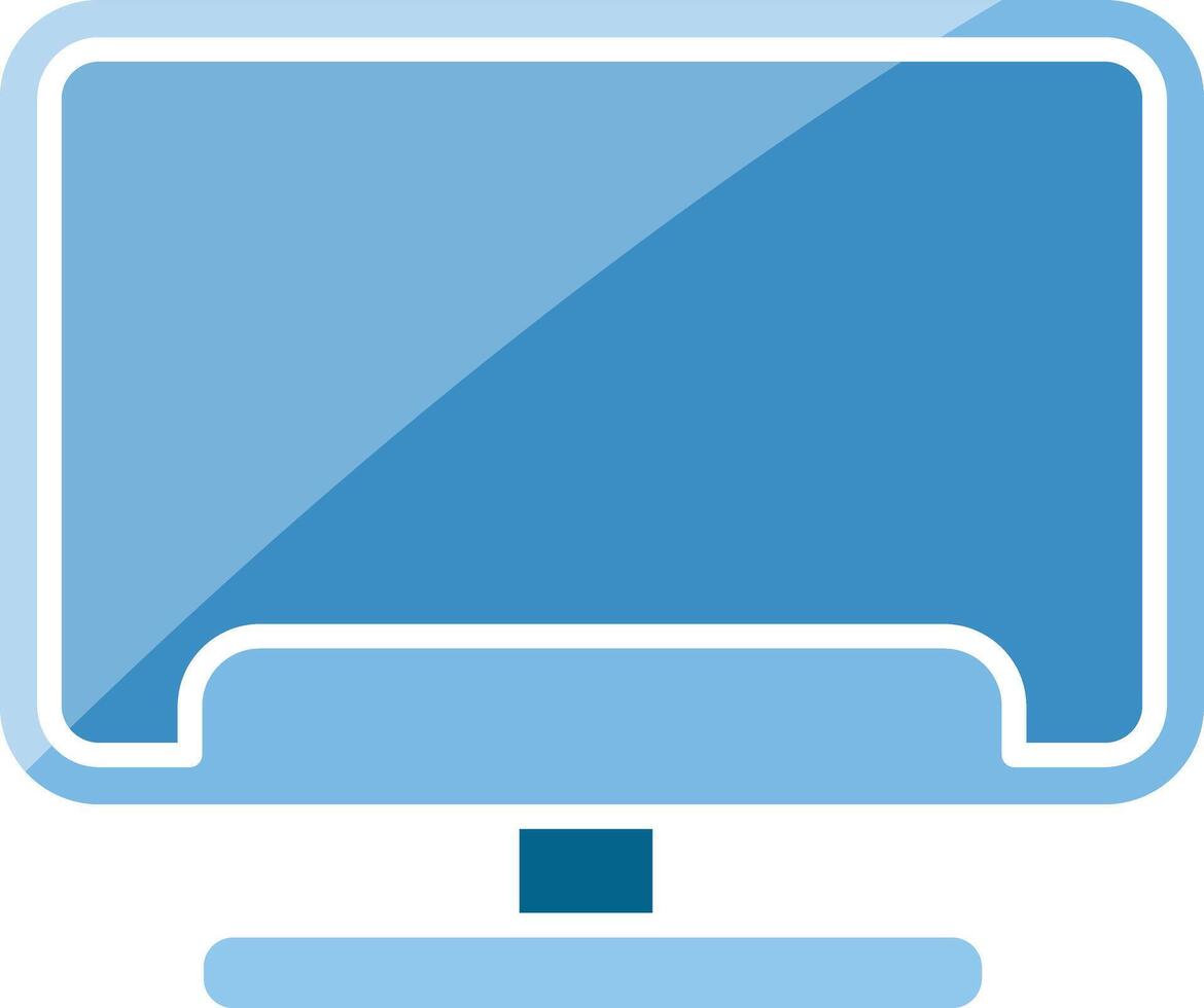 computer PC icon. General Data Protection Regulation icon set, secure privacy elements vector