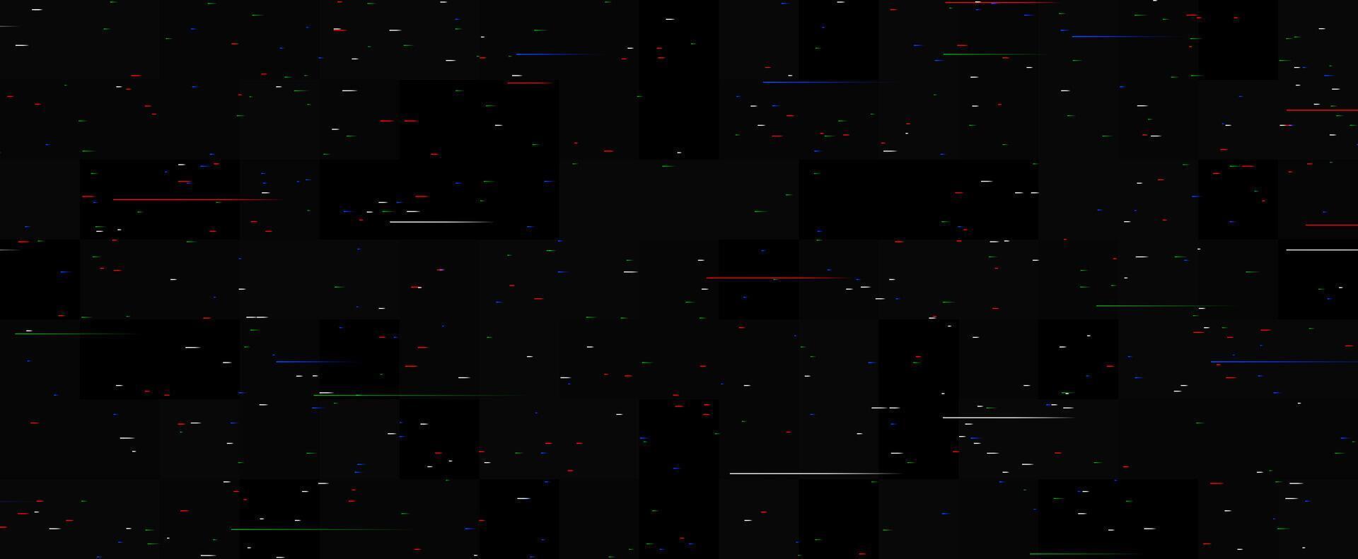 RGB Static noise texture. Lost or bad TV signal concept. Random rippled tape background. Glitch vhs pixel noise wallpaper. Image distortion distressed backdrop effect. Black crt tv screen vector