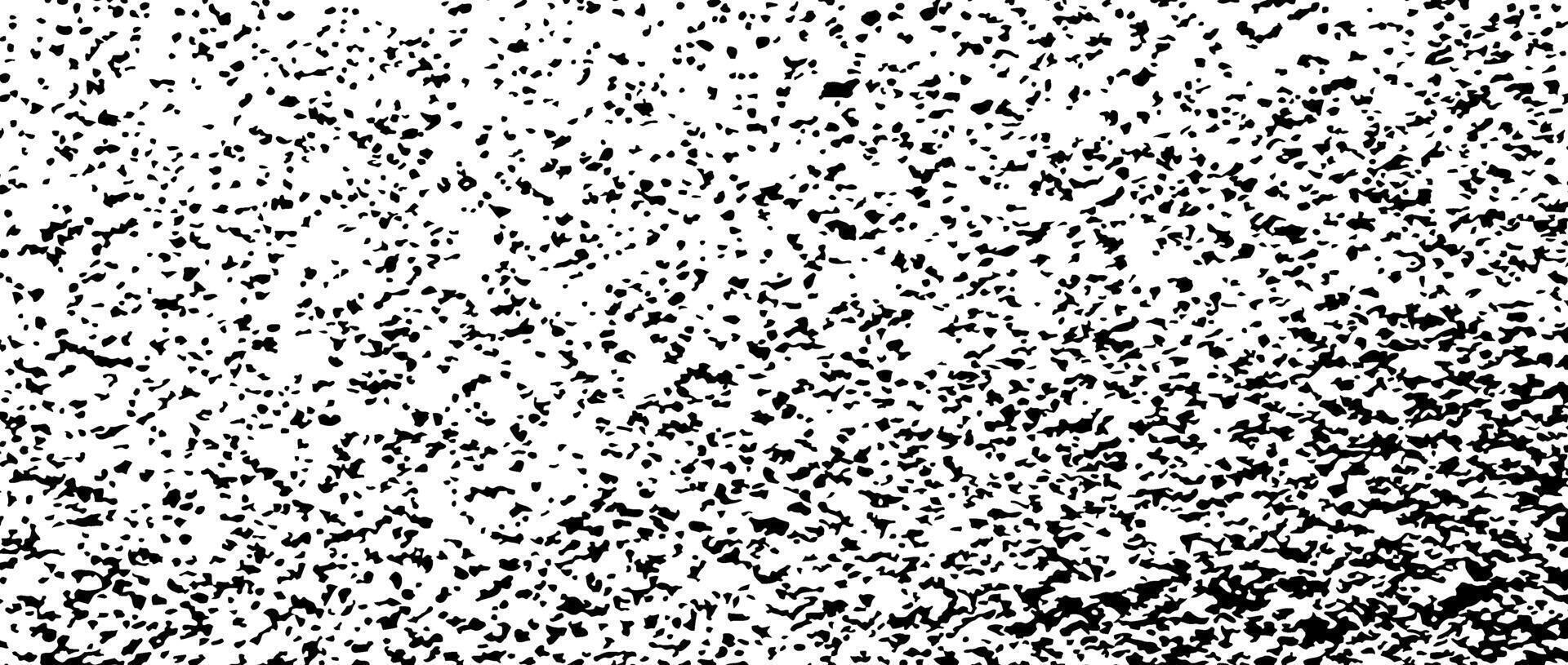 Black gritty gravel texture. Grunge grain overlay background. Distressed noise surface with dust, sand, particles, specks, speckles. Rough dirty granule backdrop vector