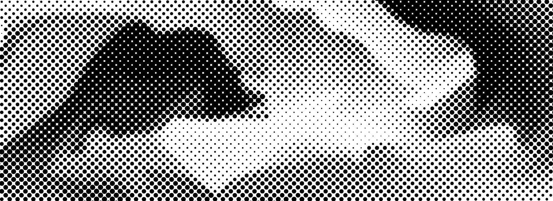Abstract dotted distorted halftone texture. Pixelated smoke or liquid wavy flow background. Twisted grunge wave gradient pattern. Retro raster grit noise backdrop. Comic style overlay wallpaper vector
