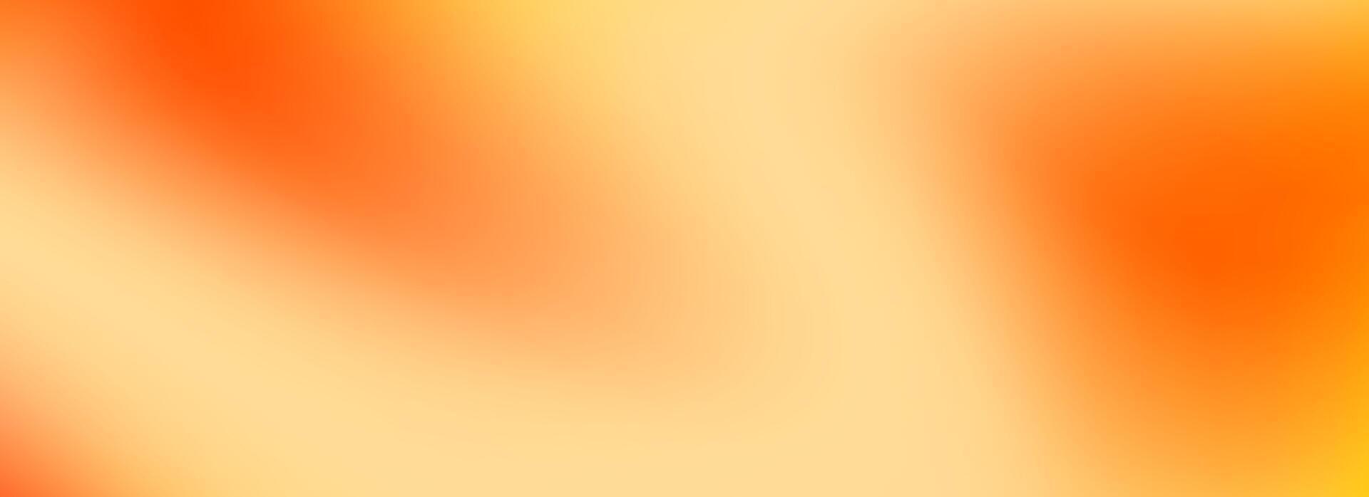 Warm yellow orange gradient wallpaper. Autumn colored blurred poster background. Fall smooth gradation backdrop for banner, leaflet, brochure or booklet. Abstract template overlay vector