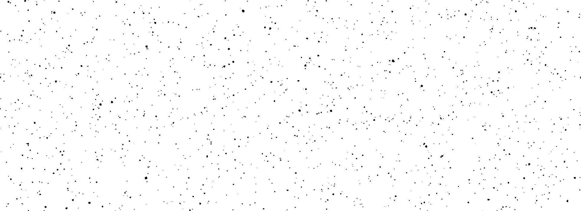 Black seamless speckle texture. Distress grunge grain dot background. Gritty splash repeated pattern. Splattered dirt grit overlay with drops, specks, flecks. Weathered noise for banner, poster vector