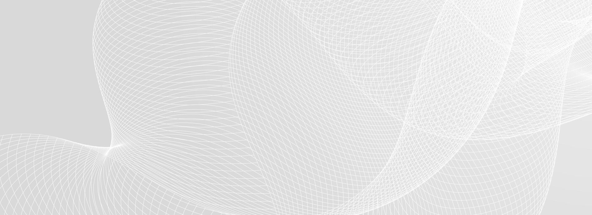 Abstract grey wavy background. Silver flowing wave line pattern. Technology curved undulated stripe wallpaper. Tech background concept for poster, banner, cover, flyer, brochure. vector