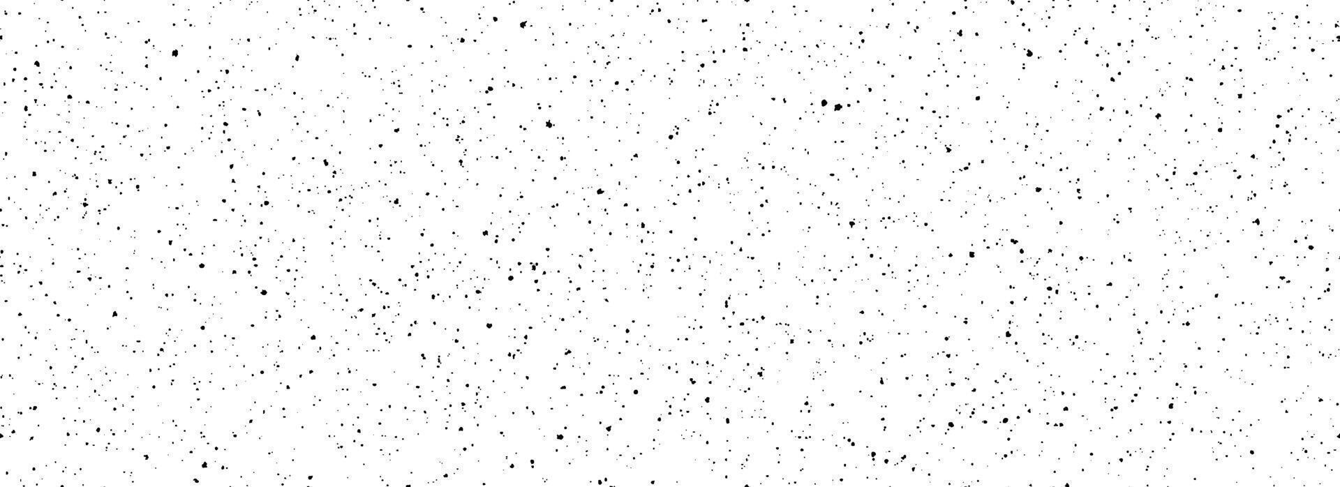 Seamless grain speckle texture. Distress grunge dot background. Black gritty splash repeated pattern. Splattered dirt grit overlay with drops, specks, flecks. Weathered noise for banner, poster vector