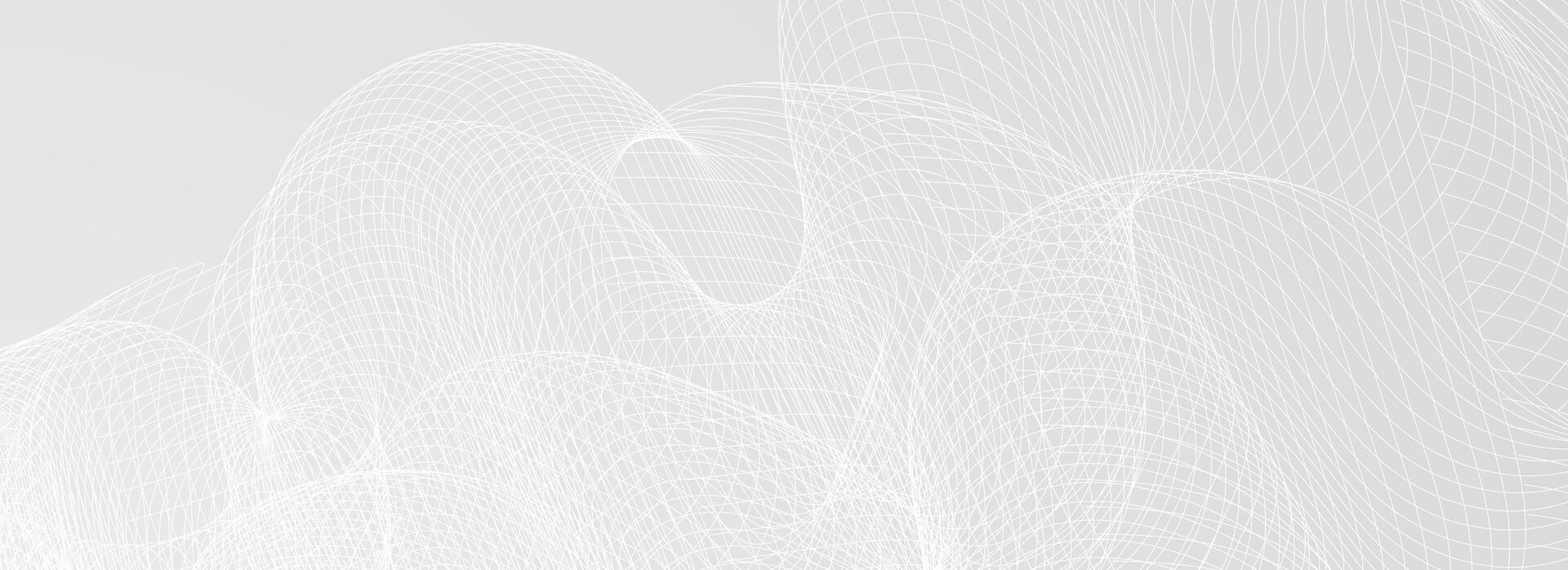 Abstract grey wavy background. Silver flowing wave line pattern. Technology curved undulated stripe wallpaper. Tech backdrop concept for poster, banner, cover, flyer, booklet. vector