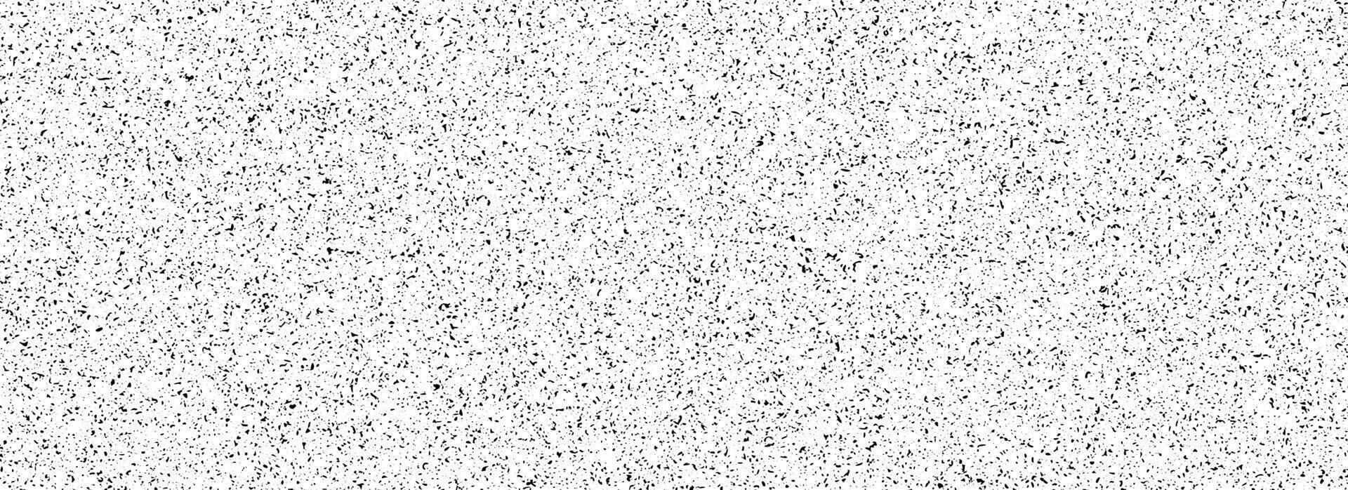 Black mottled dotted pattern. Small grunge sprinkles, particles, dust and spots texture. Noise grain background. Overlay random grit wallpaper. Gritty backdrop vector