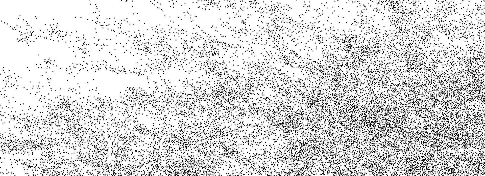 Abstract sand grain texture. Stippled gritty noise background. Distressed dust particle overlay. Grunge dotted stone backdrop. Dotwork grit texture. Sand specks, speckles, granules wallpaper vector