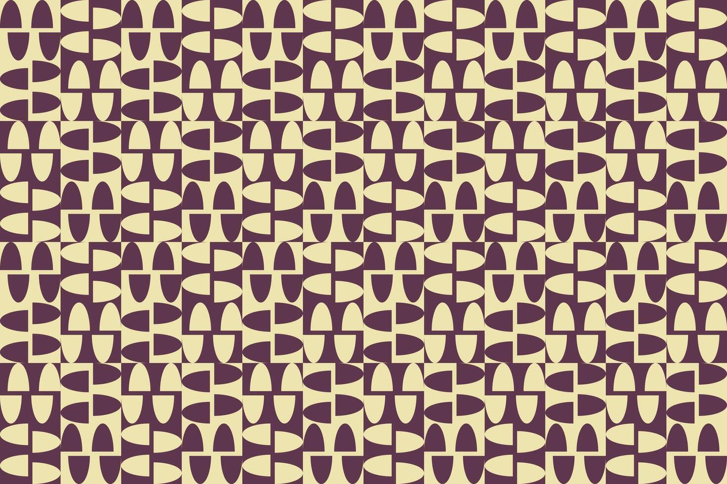 A pattern of circles in purple and beige vector