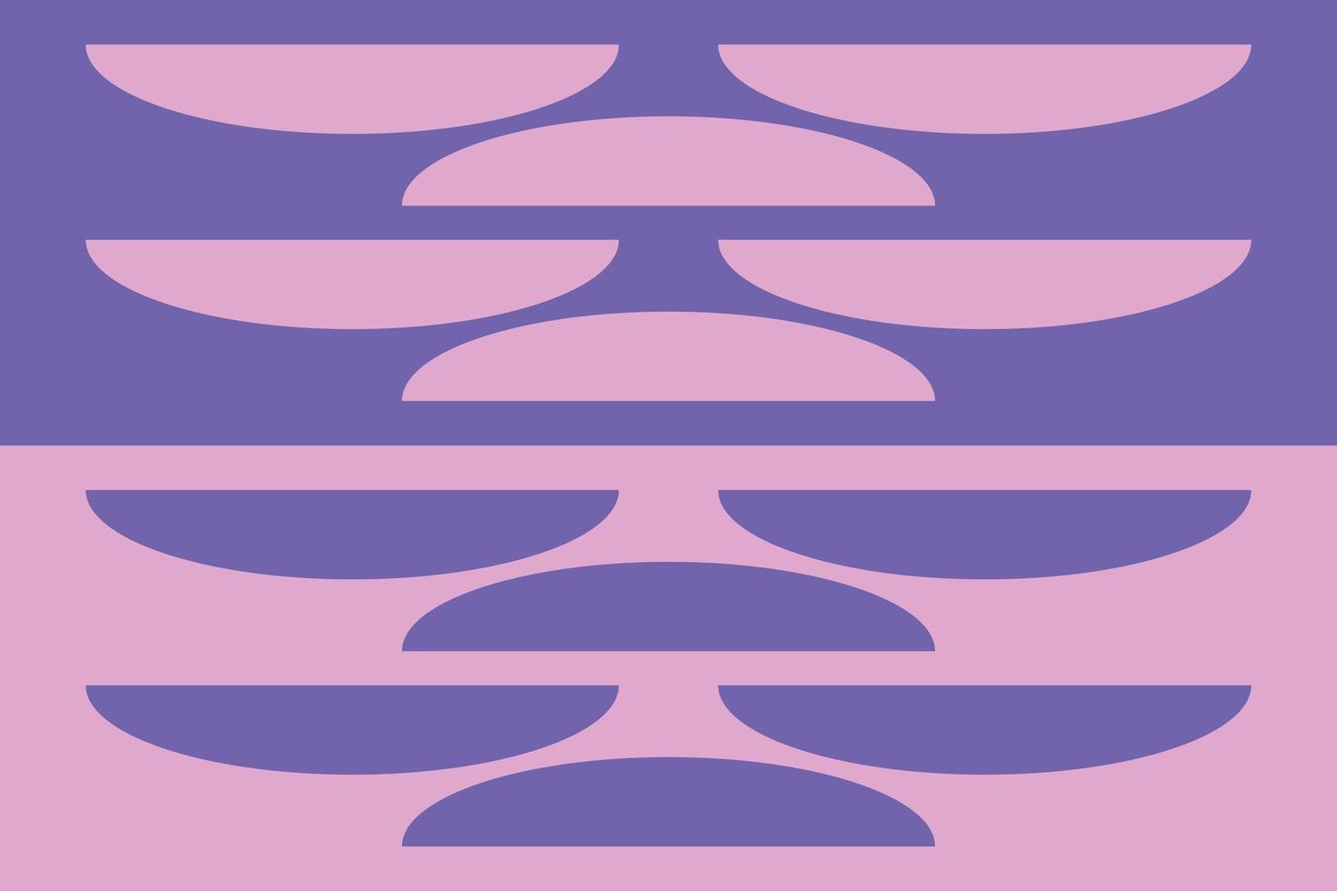 A purple and pink background with a stack of three different shapes vector