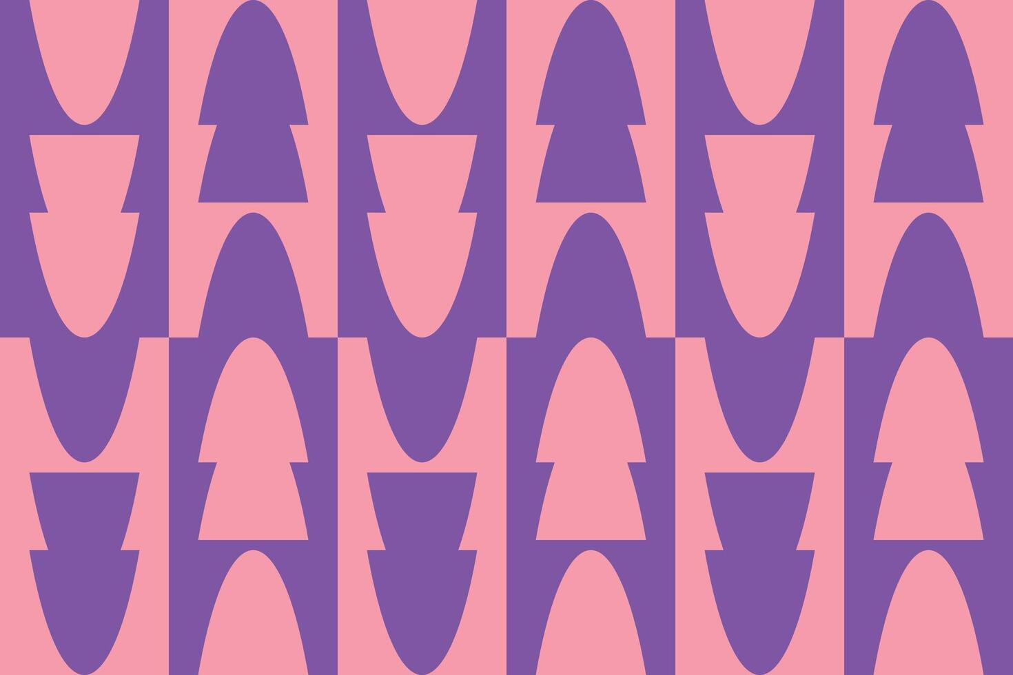 A pink and purple background with a pattern of arrows vector