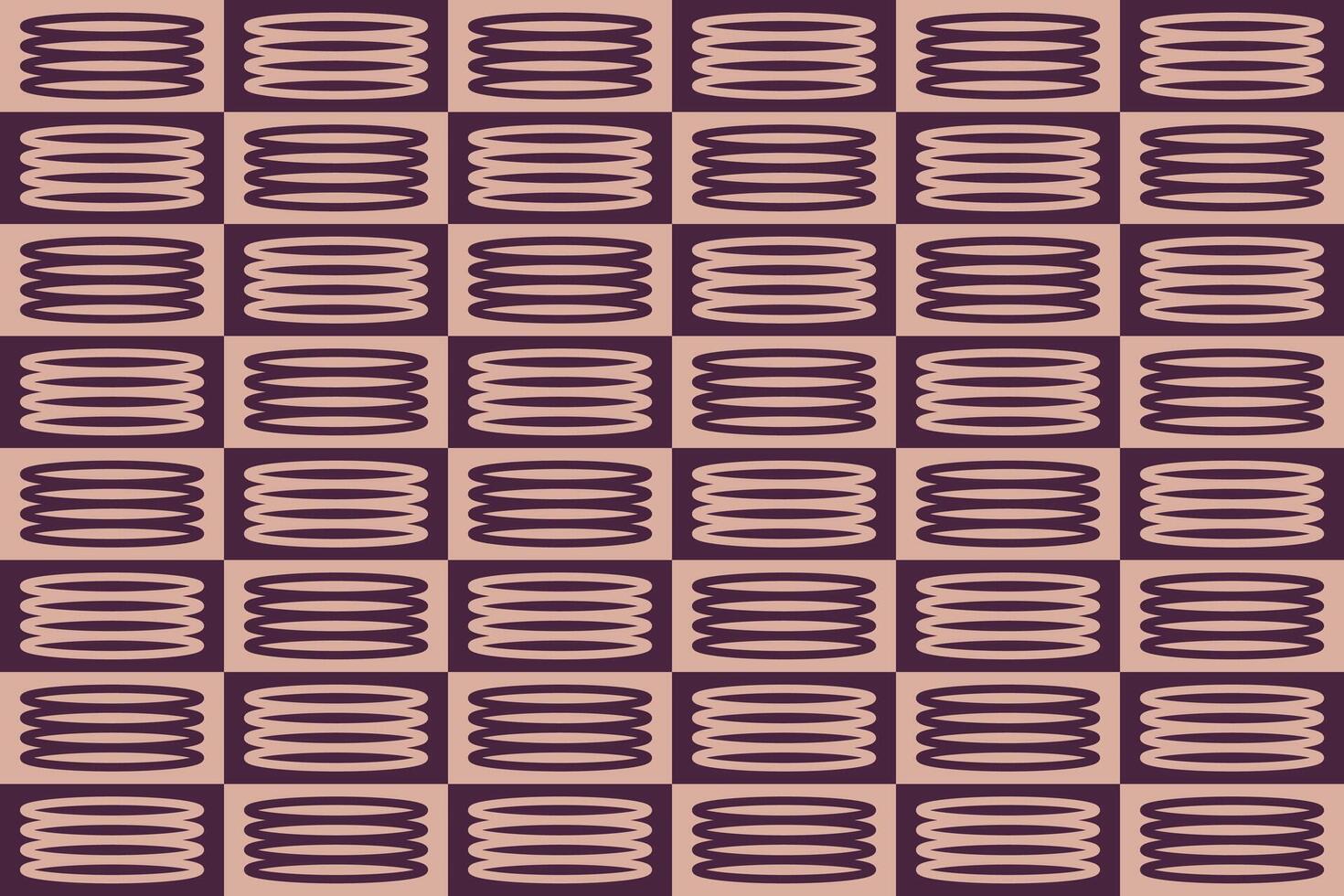 Pattern of circles in purple and beige vector