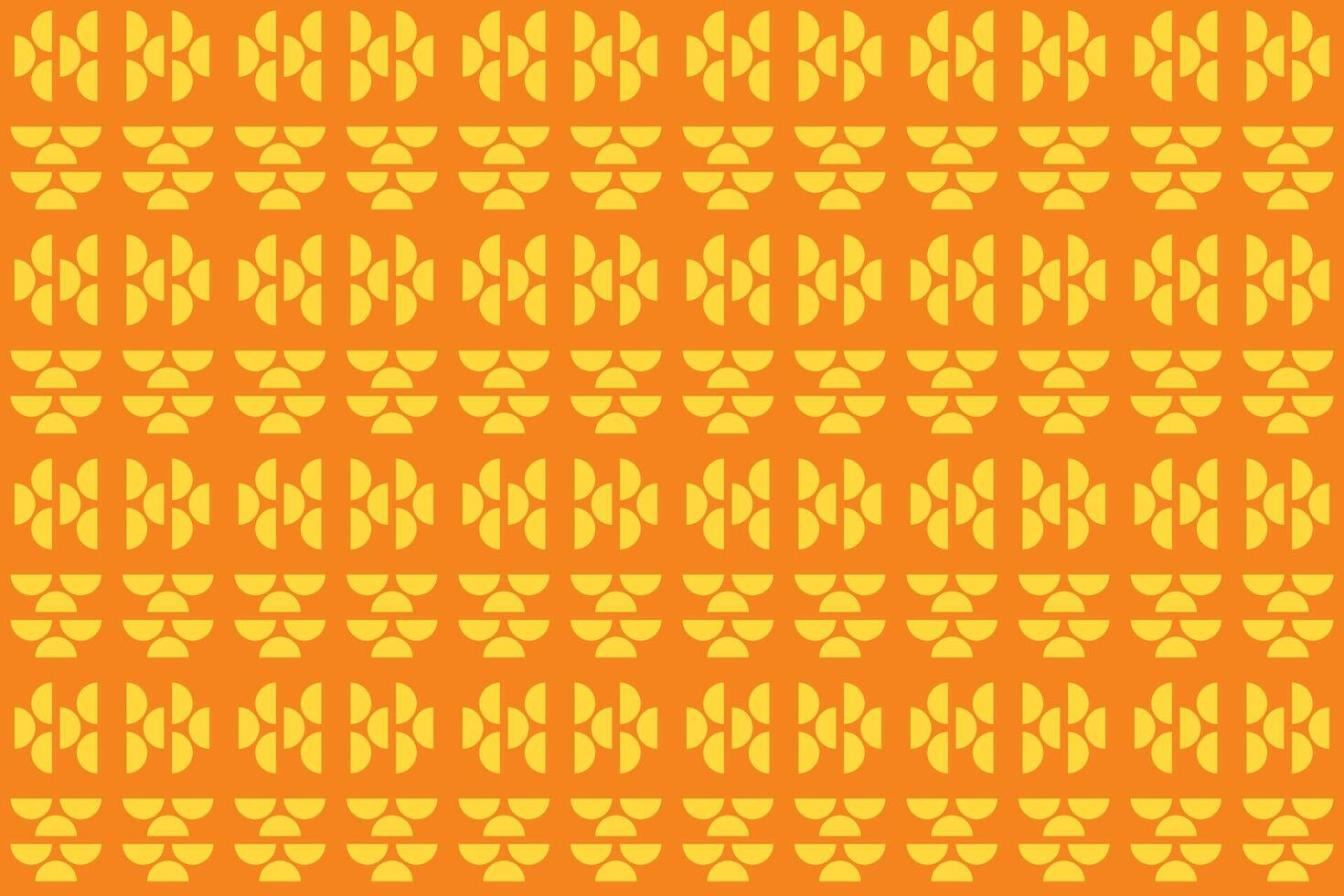 An orange and yellow pattern with a design vector