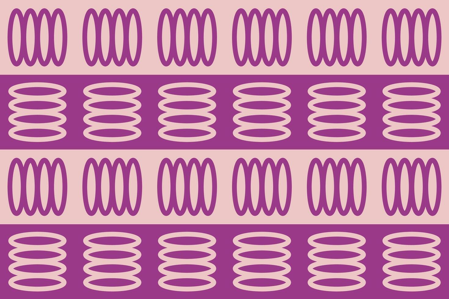 A purple and white striped pattern with spiral rings vector