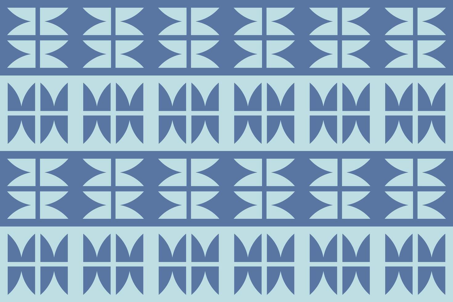 A blue pattern with geometric shapes vector
