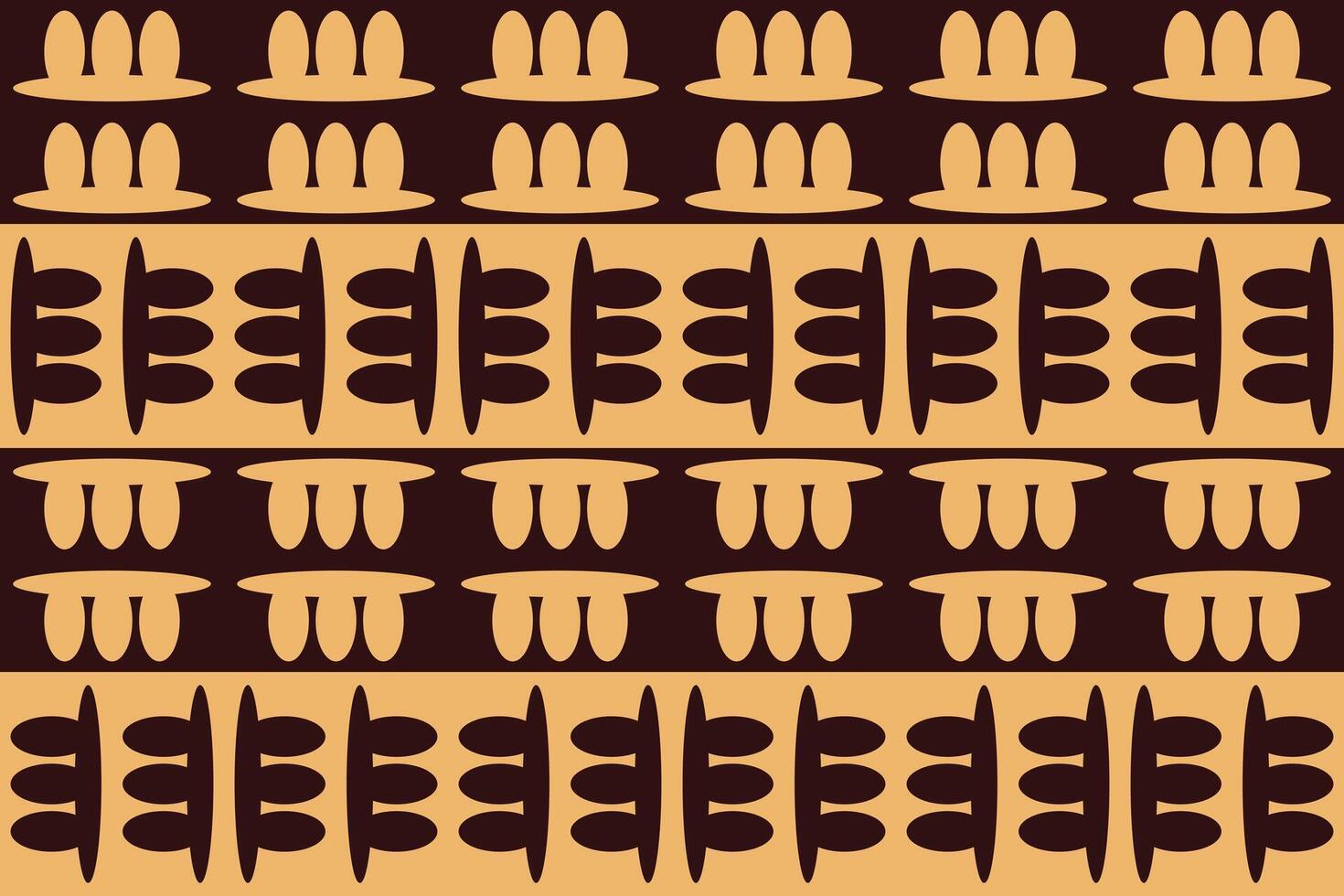 A pattern with brown and black shapes on it vector